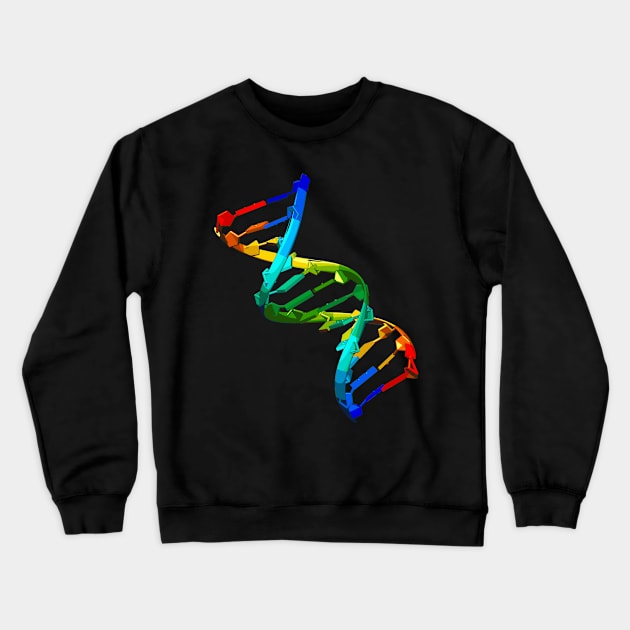 DNA Double Helix Biology Crewneck Sweatshirt by Harry Lee